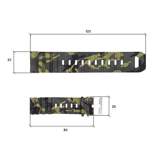 Ремешок для часов Skmei 1657CMGN Camo Green SBR Киев