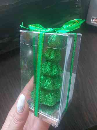 Новогодняя свечка Елка 9 см зеленый Киев