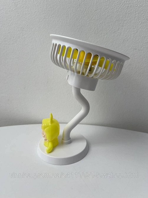 Вентилятор портативный Labubu 3 режима скорости USB зарядки Черновцы - изображение 9