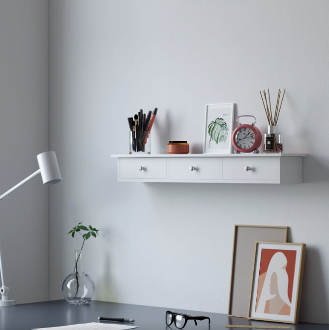 Полиця настінна Leobert Corner три шухляди білий Киев - изображение 2