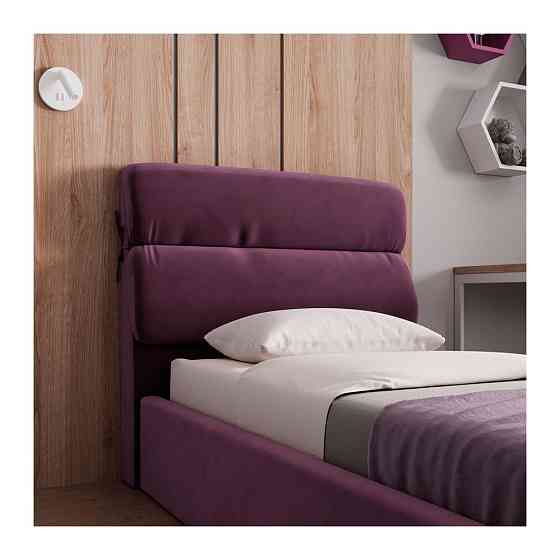 Ліжко EdinburghDesign Simple Violet Comfort з нішею для білизни 90x200 фіолетовий Київ