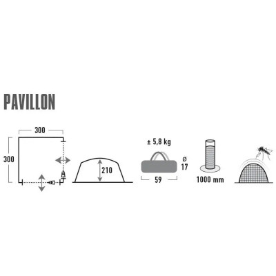 Тент High Peak Pavillon (928986) Вінниця - фото 2