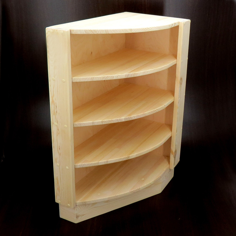 Угловая настенная полка 