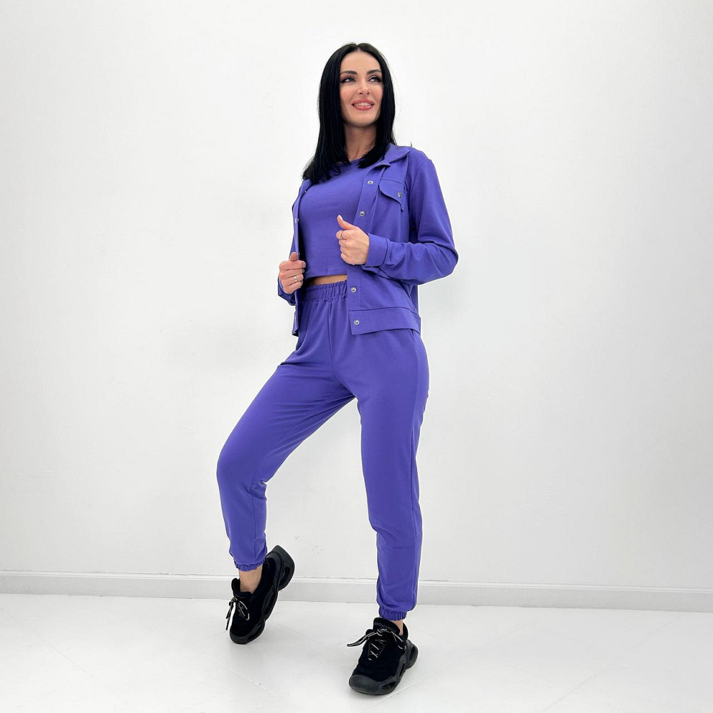 Женский трикотажный костюм тройка 