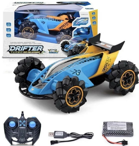 Машина на радіокеруванні СИНЯ DRIFTER turbo AIR Released з підсвіткою парою ART 3919 (12 шт./яск Одеса - фото 1