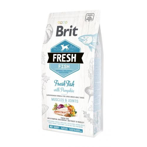 Корм сухой Brit Fresh Fish/Pumpkin Adult Large для взрослых собак больших пород для мышц и суставов с рыбой и тыквой 2 Киев - изображение 1