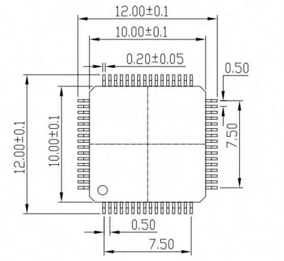 Адаптер TQFP64/LQFP64/QFP64 в DIP64 для программатора Киев