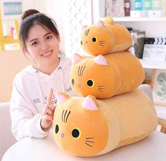 Мягкая игрушка кот 45 см Плюшевый котик подушка Игрушка обнимашка Подарок Киев