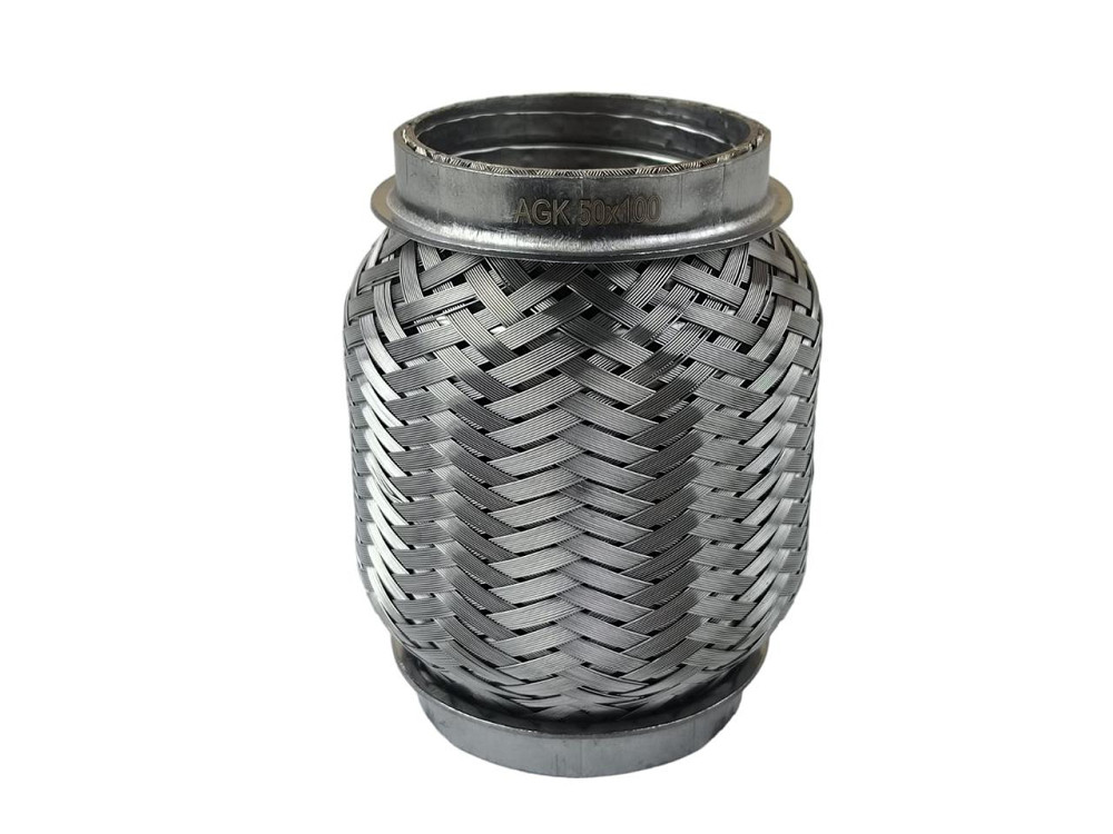 Гофра 50х100 (3-х шарова) VW Caddy II 04-, Passat B3 88-93 коротка, глушник Мукачево - фото 1