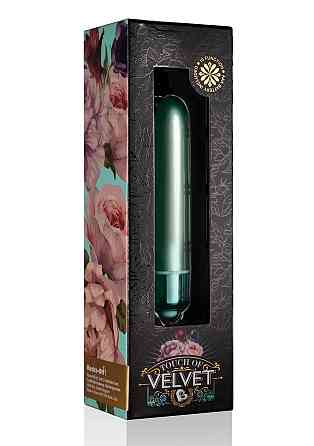 Вибропуля Rocks Off RO-90mm Touch of Velvet Aqua Lily матовая, 10 режимов работы, на батарейке Sex Aura Киев