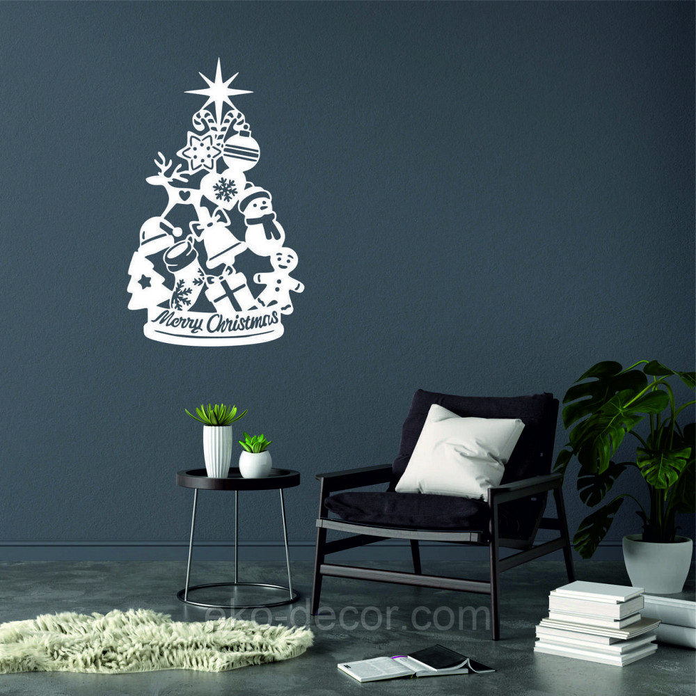 Декоративное настенное Панно «Новый год», Декор на стену 110*67 см, Белый Киев - изображение 6