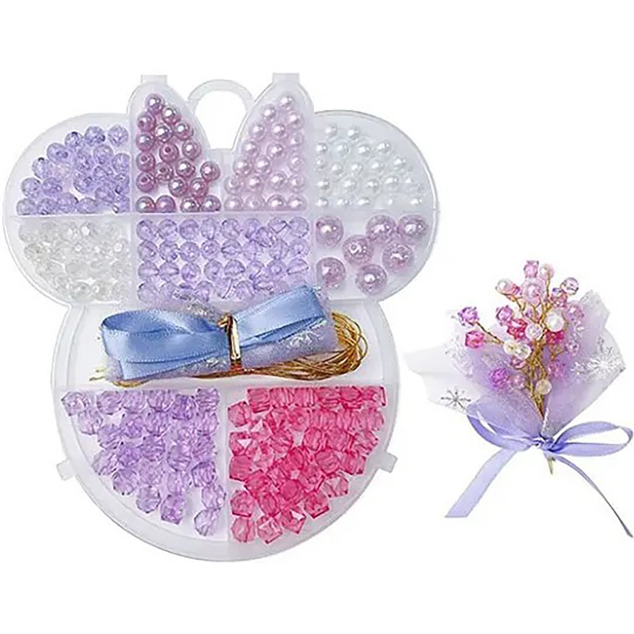 Набір бісеру для виготовлення креативних аксесуарів Bambi N098-3/4/5 Фіолетовий Вінниця - фото 1