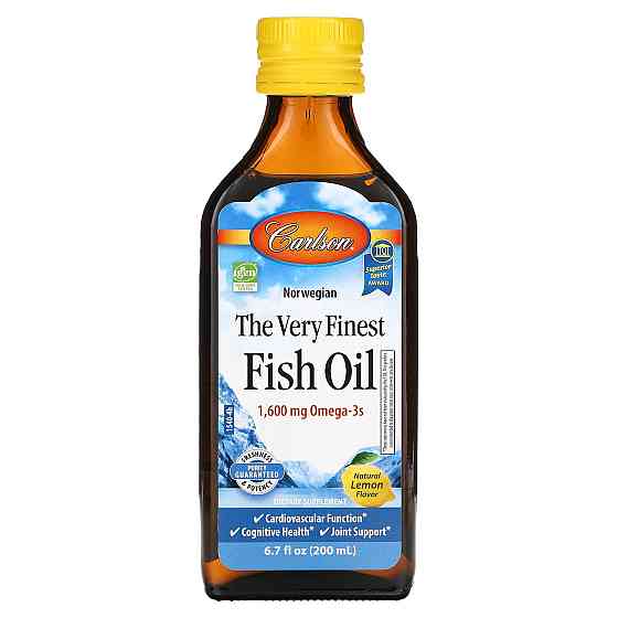 Рыбий жир норвежский со вкусом лимона (Fish Oil) 200 мл Киев