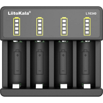 Зарядное устройство для аккумуляторов Liitokala 4 Slots, Li-ion, 16340, CR123A (Lii-L16340) Винница - изображение 1