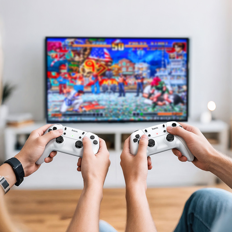 Игровая приставка + 2 джойстика HOCO GA31 Collection game box+two wireless gamepads set White Одесса - изображение 8