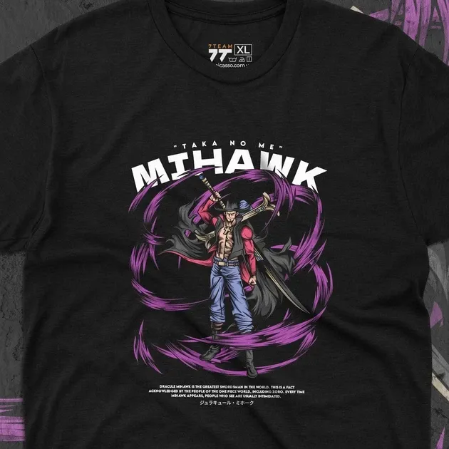 Футболка для підлітка хлопчика з принтом Ван Пис Dracule Mihawk Розмір 160 Anime10250 Дніпро - фото 5