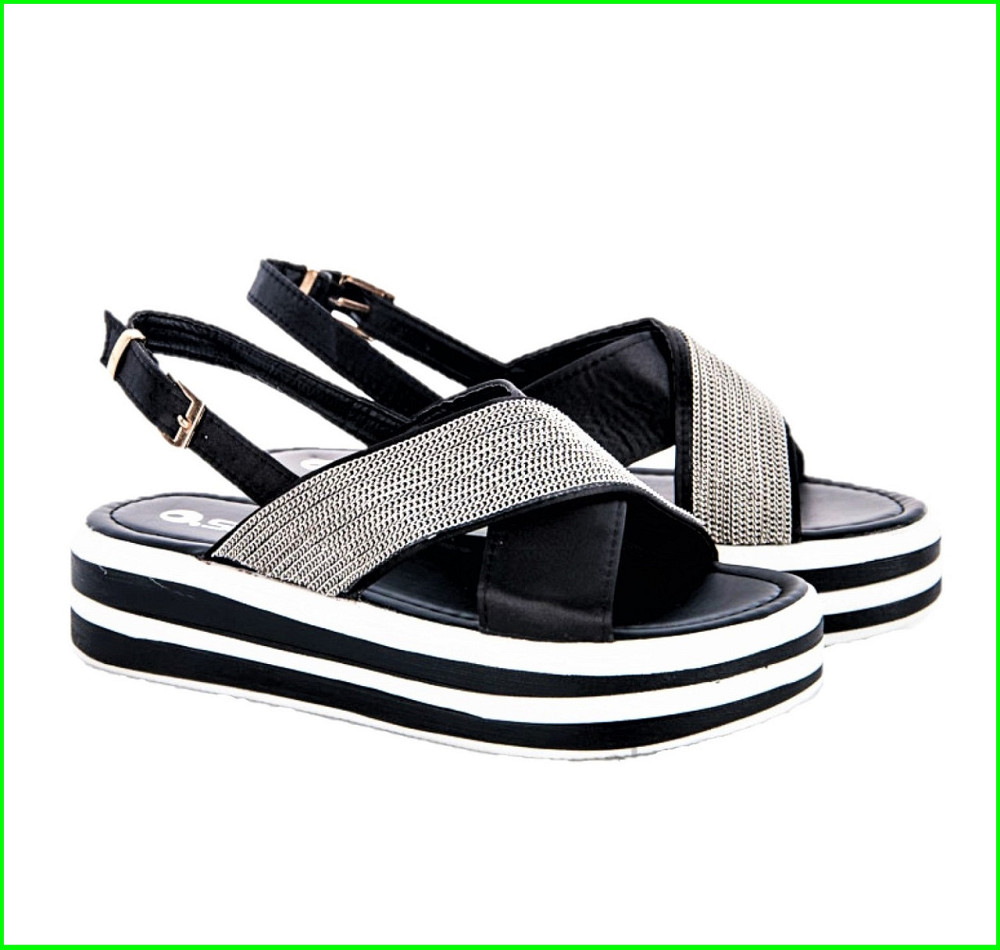 Жіночі Сандалі Босоніжки на Танкетці Платформа Чорні Літні (розміри: 37,38) - 837 Дніпро - фото 9