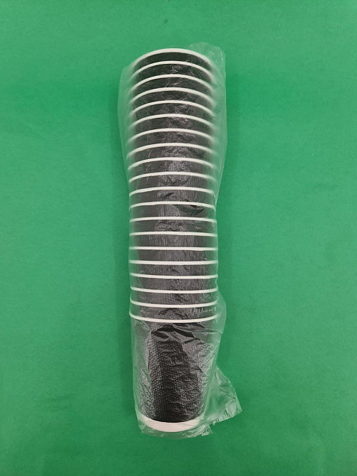 Стакан картонний 2-шаровий чорний 400 мл (12oz) (20 шт.) Харків - фото 4