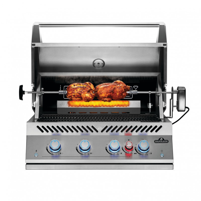 Вбудований газовий гриль Napoleon 700 Series BIG32 з вертілем нерж сталь BIG32RBPSS-1 Код: 010719 Рівне - фото 4