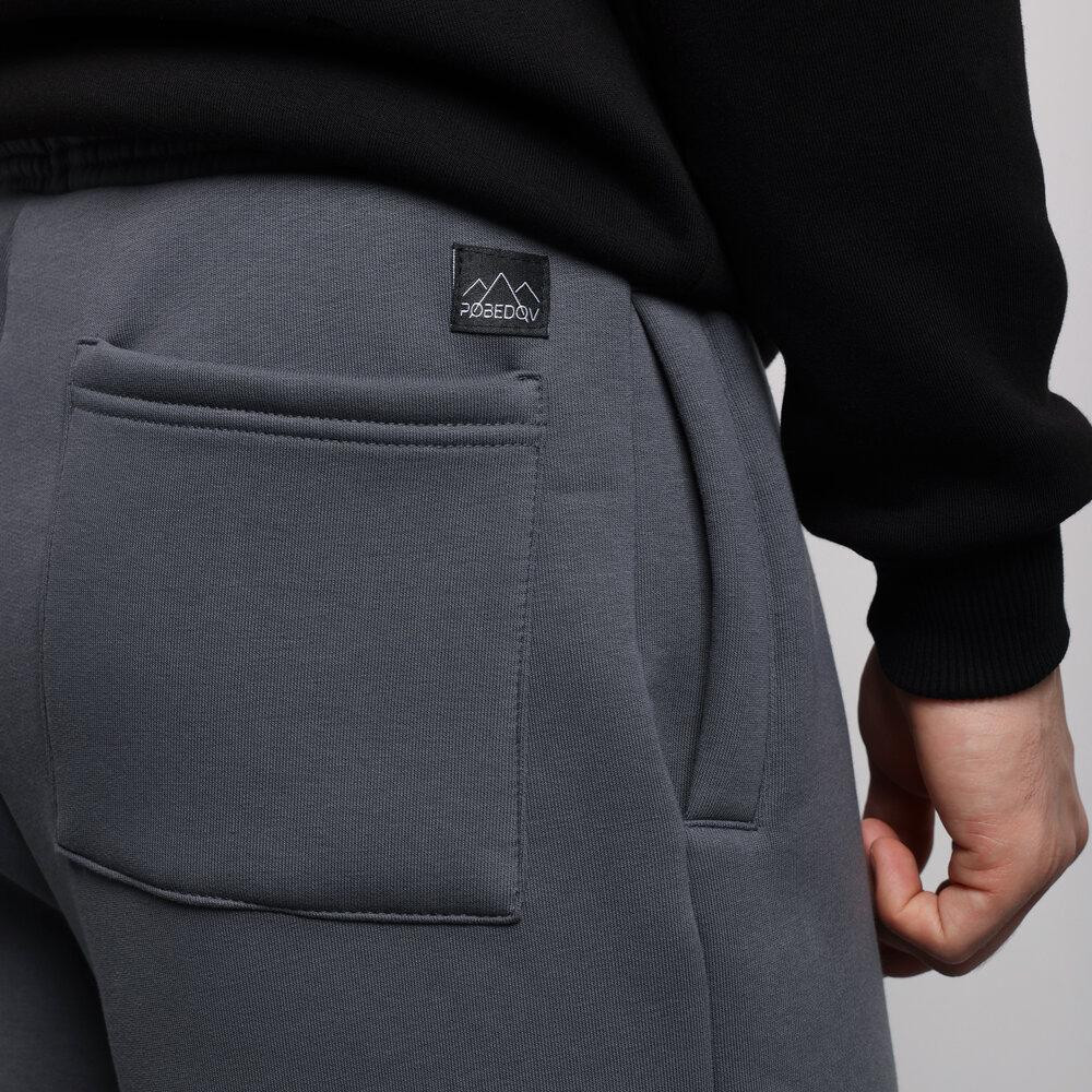 Джогери чоловічі тринитка начіс темно-сірі. Джогери чоловічі Pobedov Move темно-сірі. Київ - фото 7