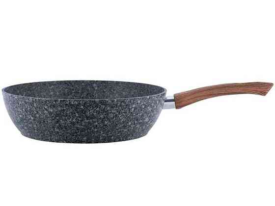 Сотейник ал. без крышки 24см с антипригарным покрытием Grey marble из алюминия арт.4165 ТМ KAMILLE Киев