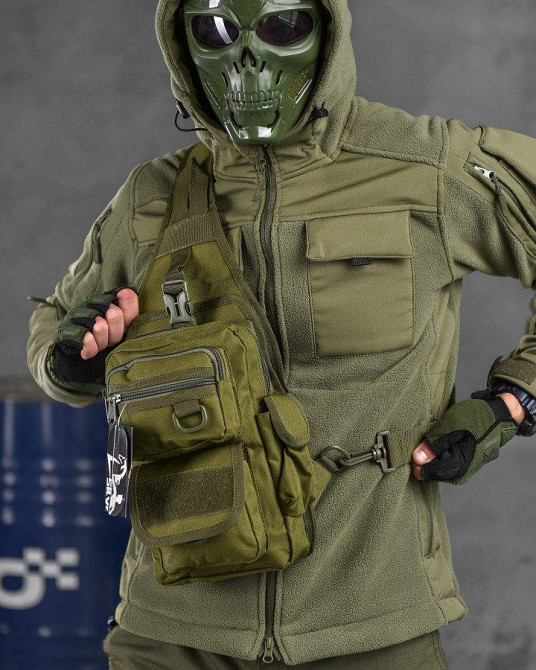 Рюкзак тактичний (Сумка-слінг) SILVER KNIGHT oliva Одеса - фото 1