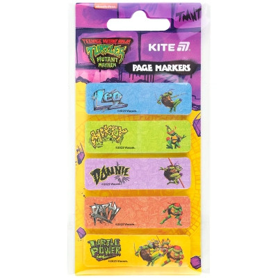 Стікер-закладка Kite паперова з малюнком Ninja Turtles, 100 шт, 5х15х50 мм, прямокутна (NT25-480) Вінниця - фото 2