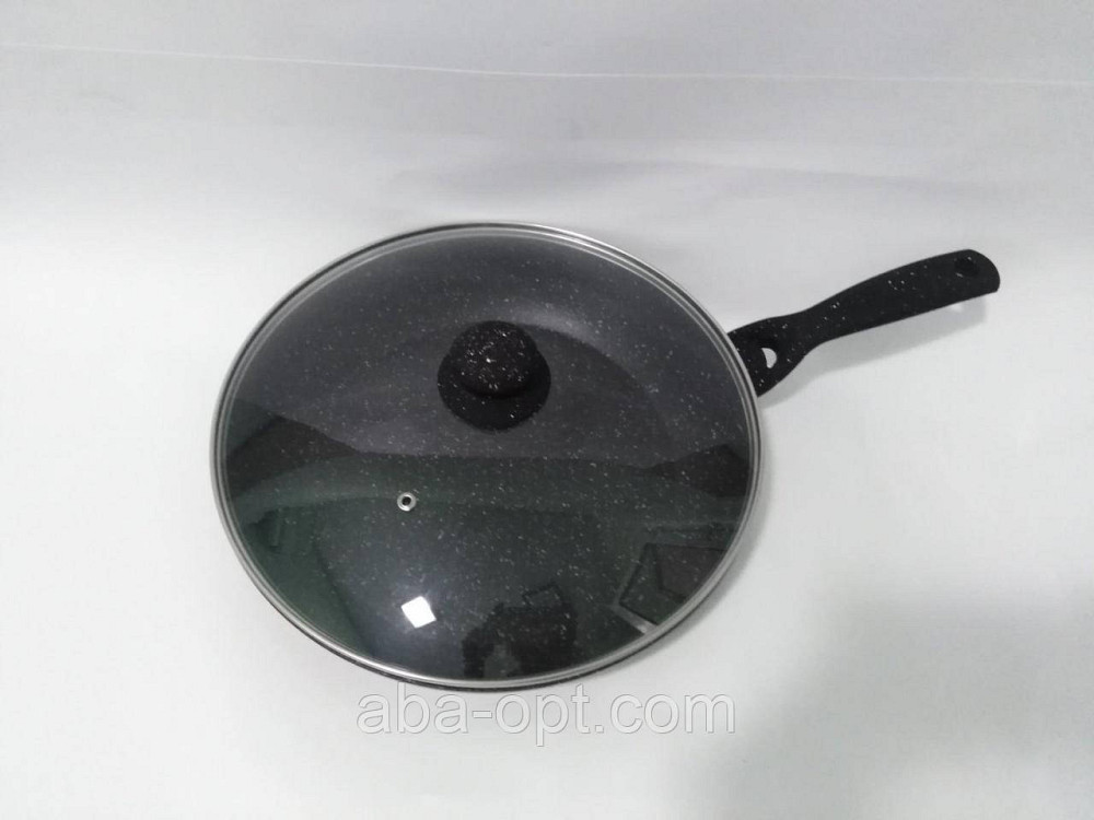 Сковорода с крышкой гранитное антипригарное покрытие с крышкой Ø 30 см ( шт).Aba-Opt Одесса - изображение 1