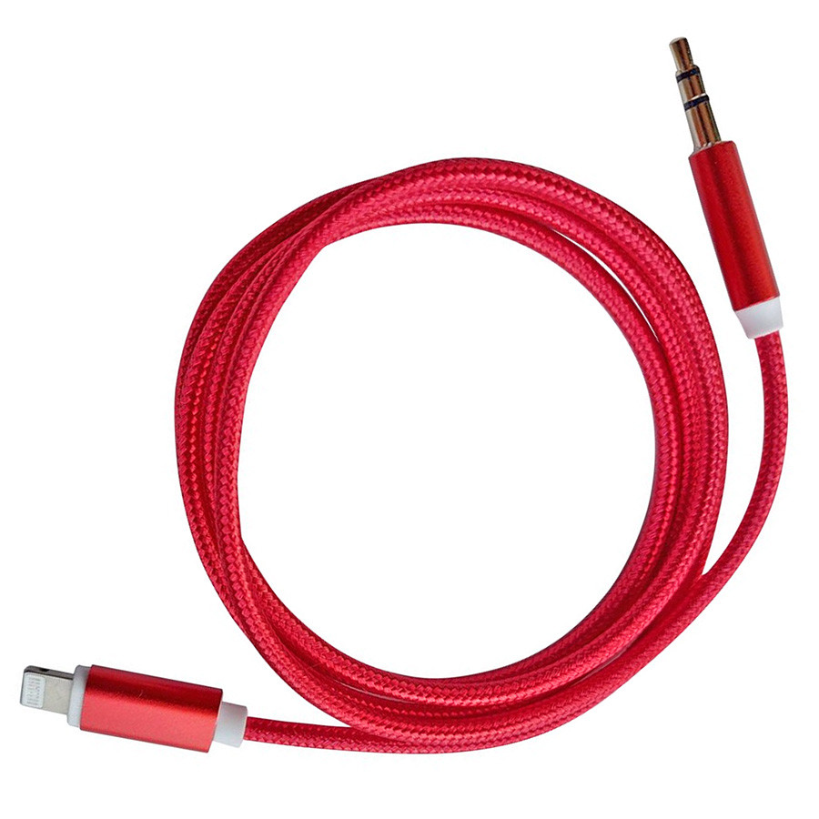 Кабель AUX Lightning - TRS Audio M/M 1м Red Винница - изображение 1