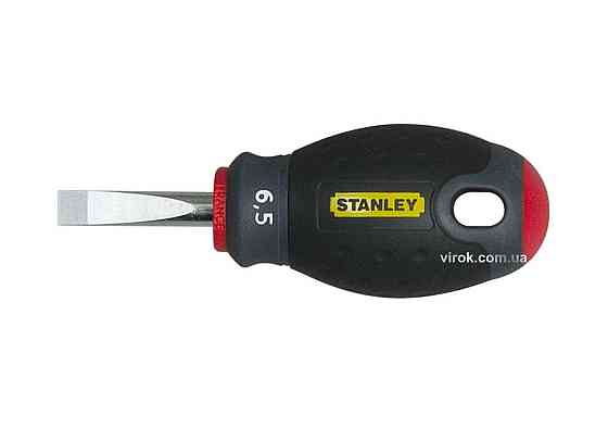 Викрутка плоска STANLEY "FatMax Stubby" : шліц SL6,5 х 30 мм Одеса