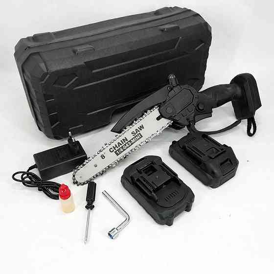 Акумуляторна пила з АКБ і зарядним, Електрична ланцюгова пила для чагарників для саду електрична IY-38 Львів