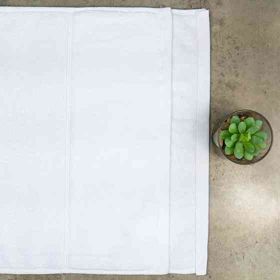 Набор полотенец велюр/махра 2шт GM Textile 50x90см, 70x140см Премиум качества Milado 550г/м2 (Белый) Сумы