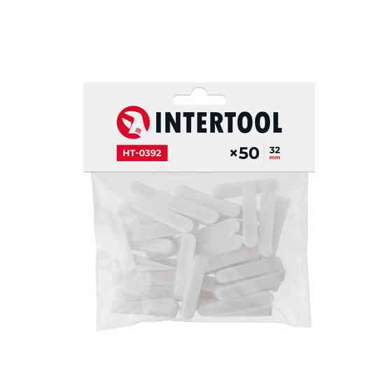 Клини для плитки 32 мм / 50 шт INTERTOOL HT-0392 Київ
