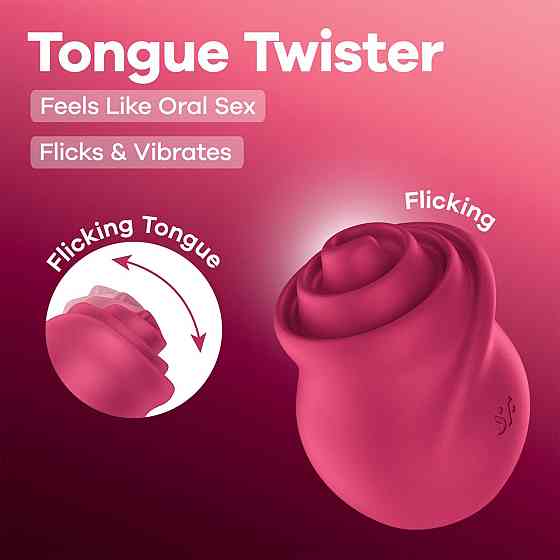 Вибростимулятор для клитора Satisfyer Tongue Twister с имитацией язычка Sex Aura Киев