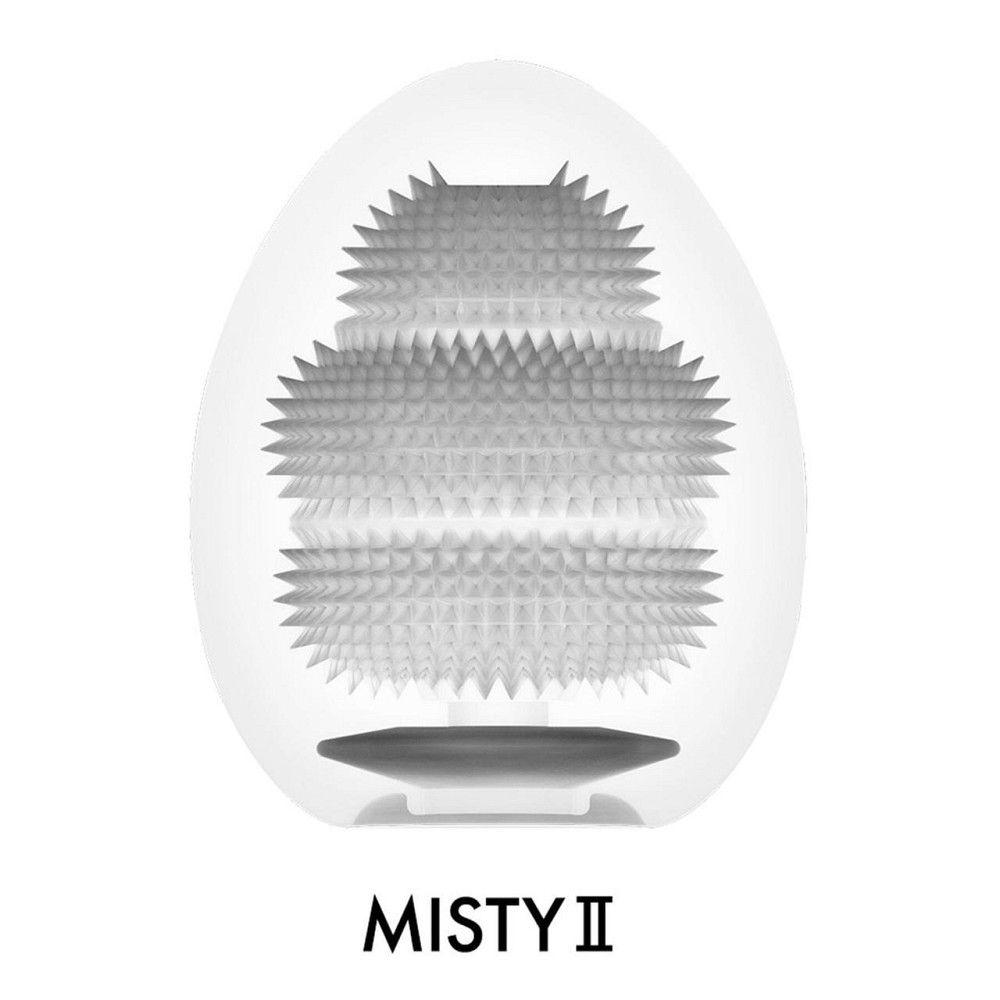 Мастурбатор-яйце Tenga Egg Misty II, щільний TPE, пробник лубриканту 5 мл Sex Aura Київ - фото 3