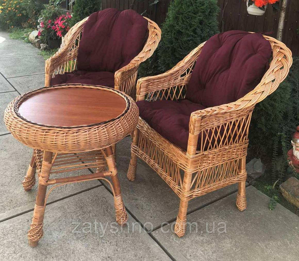 Плетеная мебель для дачи|  Мебель из лозы балконная  |мебель плетеная с подушками Киев - изображение 6