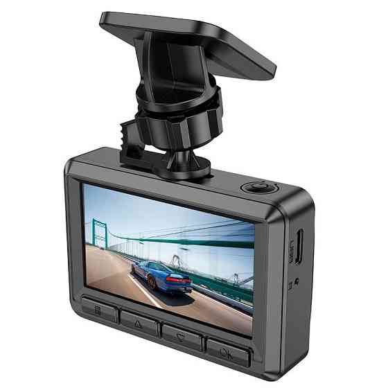 Відеореєстратор HOCO DV3 Driving recorder with display(dual-channel) Black Київ
