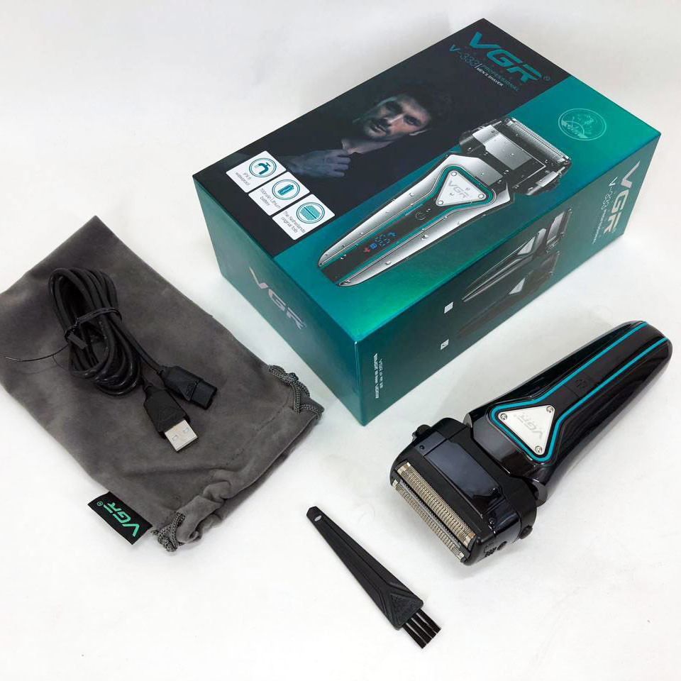 Портативна електробритва для бороди, Акумуляторна бритва для стрижки волосся та бороди AC-86 Івано-Франківськ - фото 5