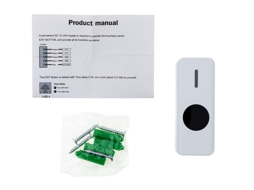 Кнопка виходу безконтактна пластикова накладна SEVEN K-7498ND Київ - фото 8