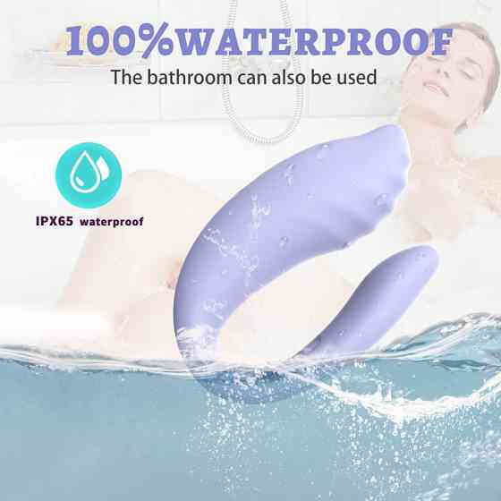 Вібратор для пар Every Night Toys Anthea з пультом, лавандовий, 19,8 х 6,3 см Sex Aura Київ