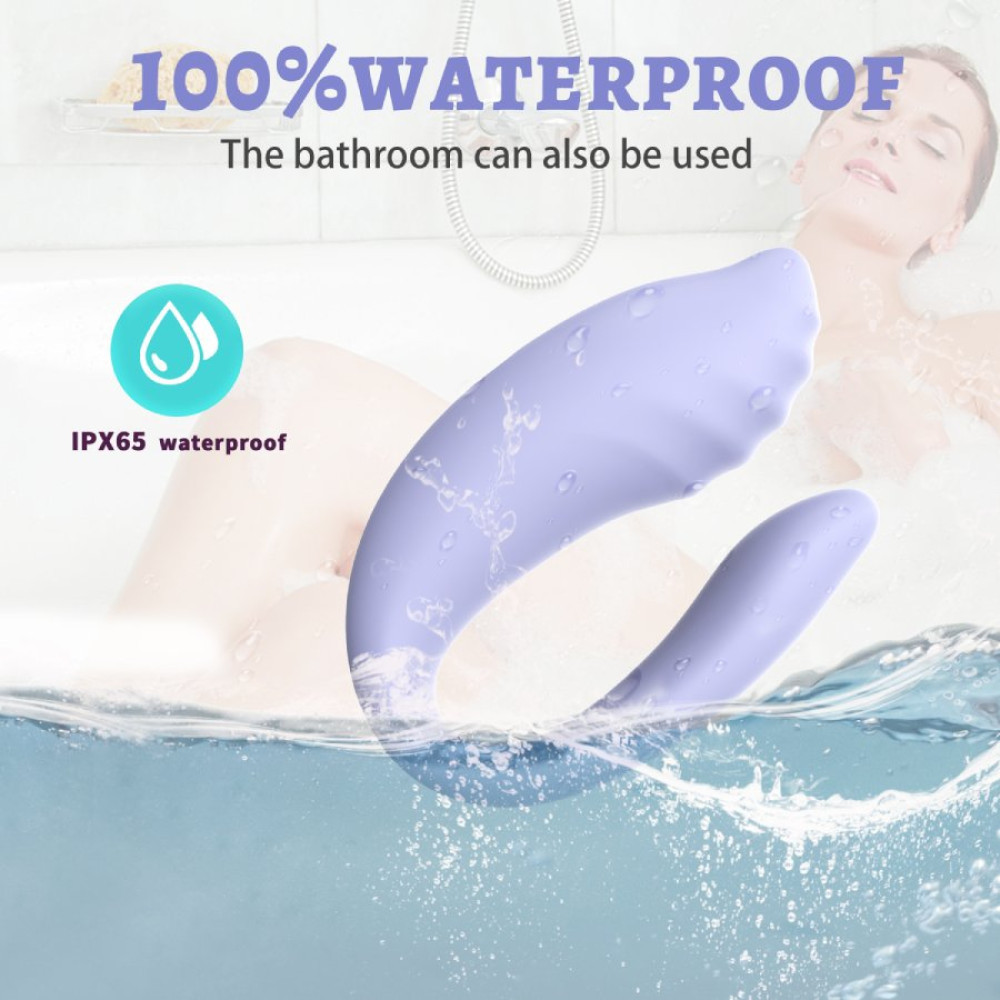 Вібратор для пар Every Night Toys Anthea з пультом, лавандовий, 19,8 х 6,3 см Sex Aura Київ - фото 6