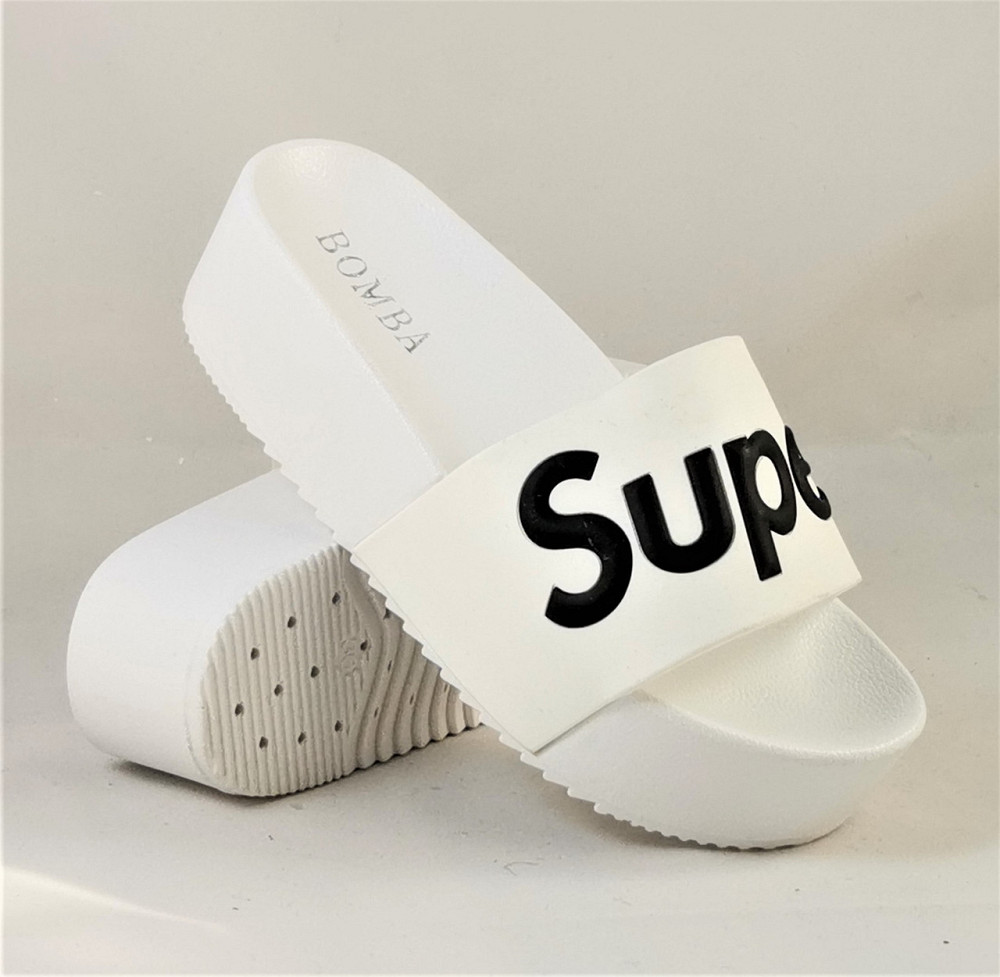 Шльопанці Тапочки Білі Сланці на Танкетці Жіночі (розміри: 36,37,38,39,40,41) — 11-2 Дніпро - фото 2