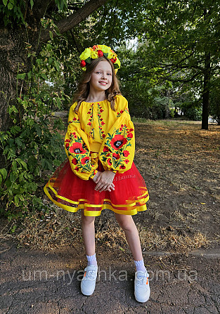 Вишиванка біло-червона з маками для дівчинки Кривий Ріг - фото 6