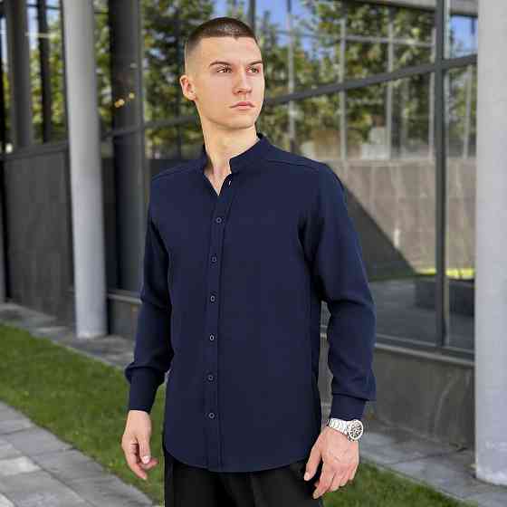 Темно-синя сорочка чоловіча Pobedov Legend Київ