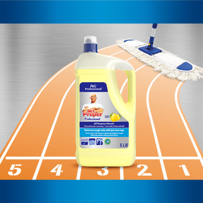 Засіб для миття підлоги Mr. Proper Professional Універсальний Лимон 5 л (8700216250313) Вінниця - фото 5