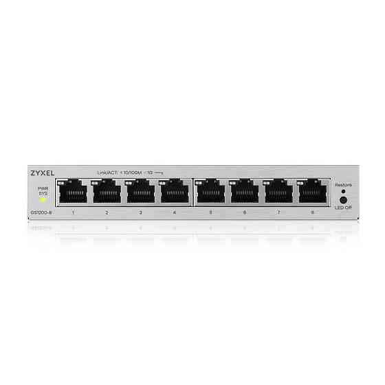 Коммутатор ZYXEL GS1200-8 v3 (GS1200-8V3-EU0101F) ( 24849 ) Харків