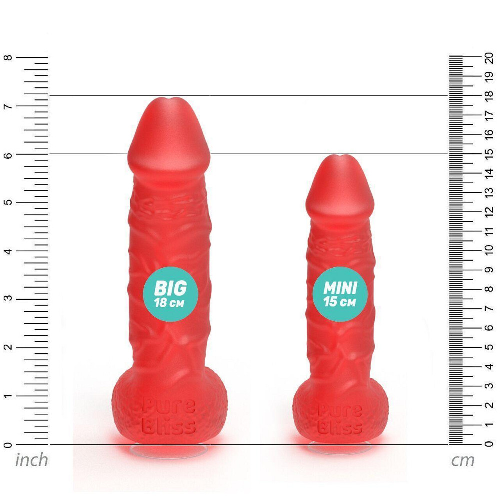 Крафтовое мыло-член с присоской Pure Bliss MINI Red, натуральное Sex Aura Киев - изображение 6