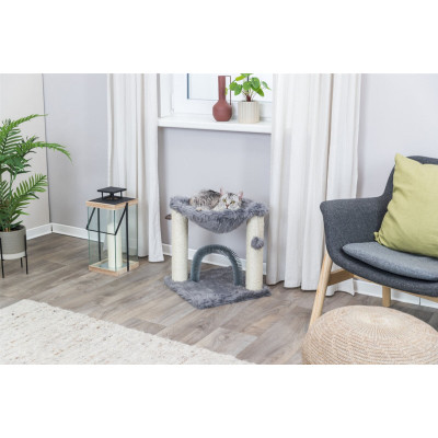 Дряпка (когтеточка) для котов Trixie Baza со щеткой 41х41х50 см серая (4011905445489) Винница - изображение 7