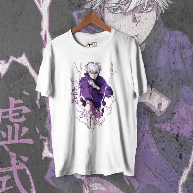 Футболка для підлітка хлопчика з принтом Магическая Битва Сатору Годжо 2 WE Розмір 160 Anime10526 Дніпро - фото 1