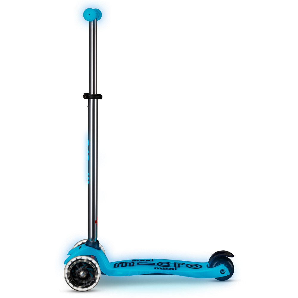 Самокат Micro серії Maxi Deluxe Glow LED – Синій кришталь Днепр - изображение 4